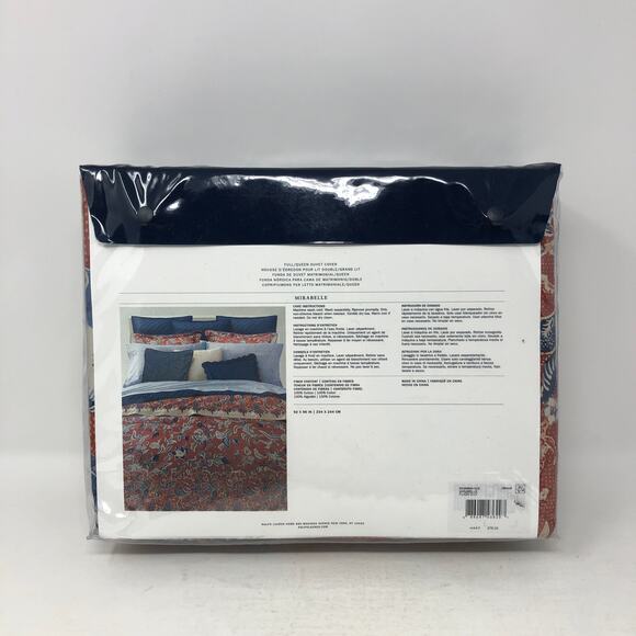 Ralph Lauren Mirabelle Duvet Cover Full/Queen Floral Cotton 92x96 in NEW $375 - Picture 2 of 7